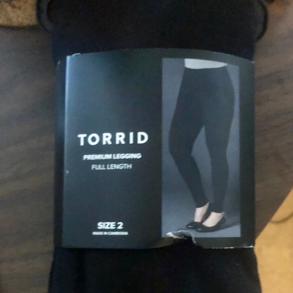 Torrid Premium Black Leggings Full Length.